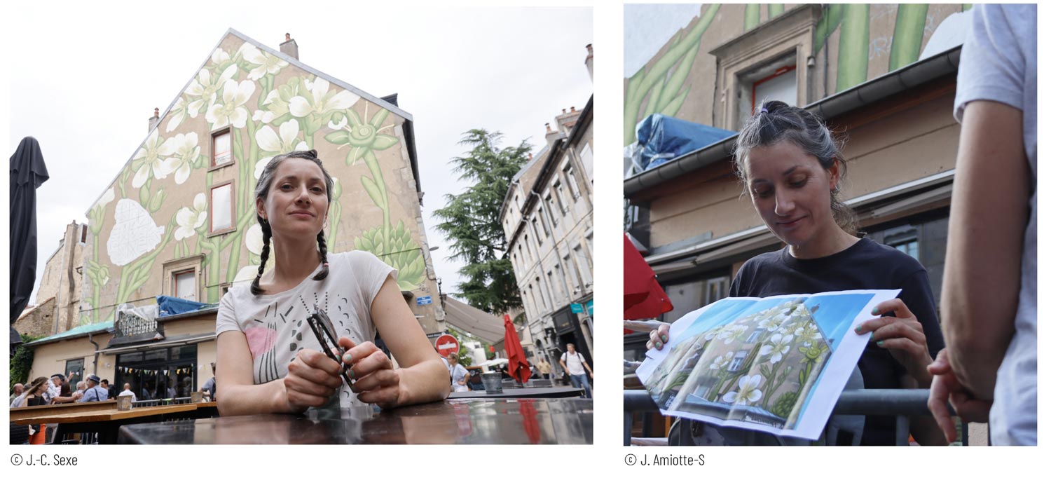 Doa Oa Artiste fresque reforestando Besançon France