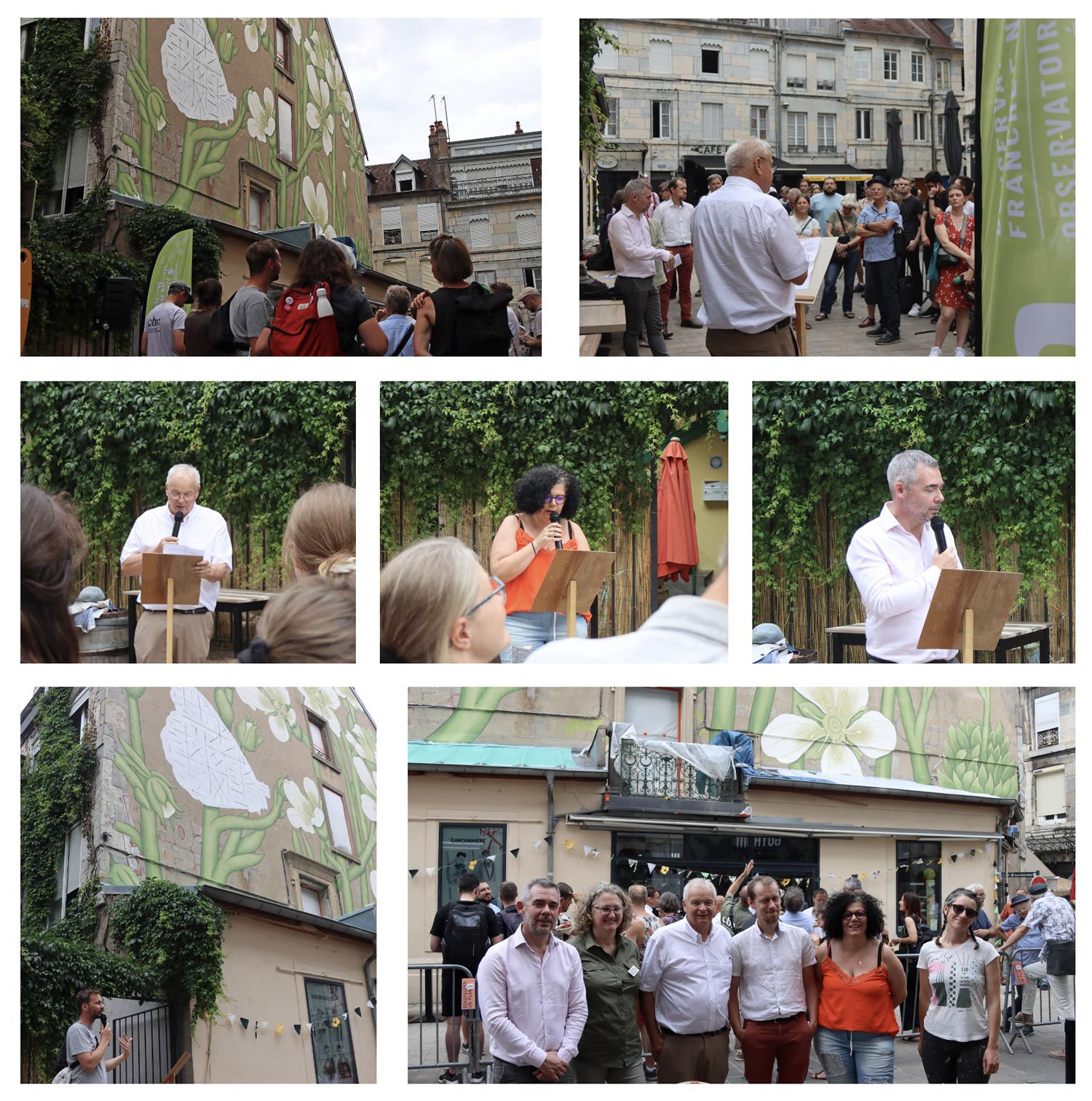 Inauguration fresque Conservatoire botanique Franche-Comté 2023