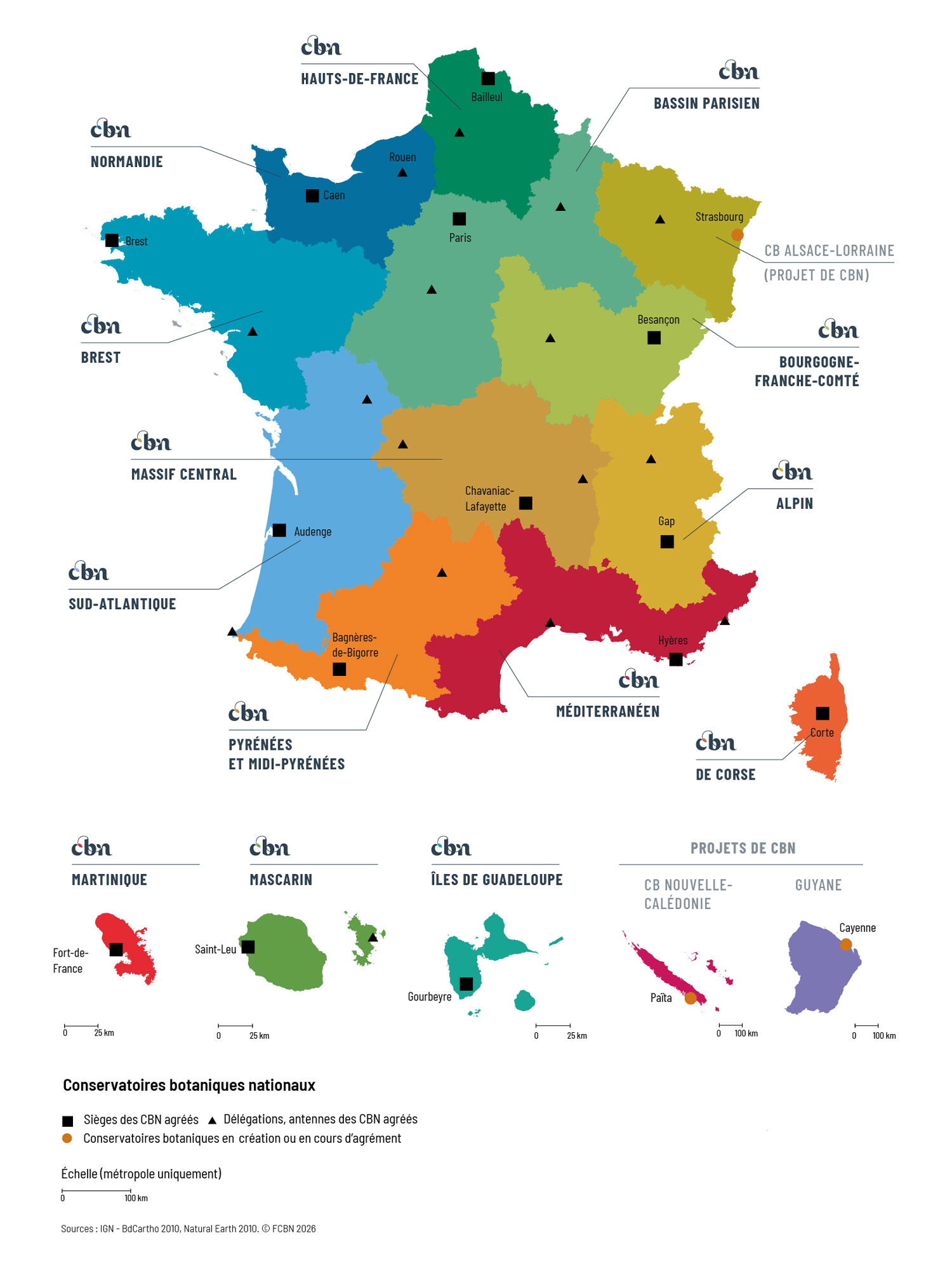Carte réseau des CBN
